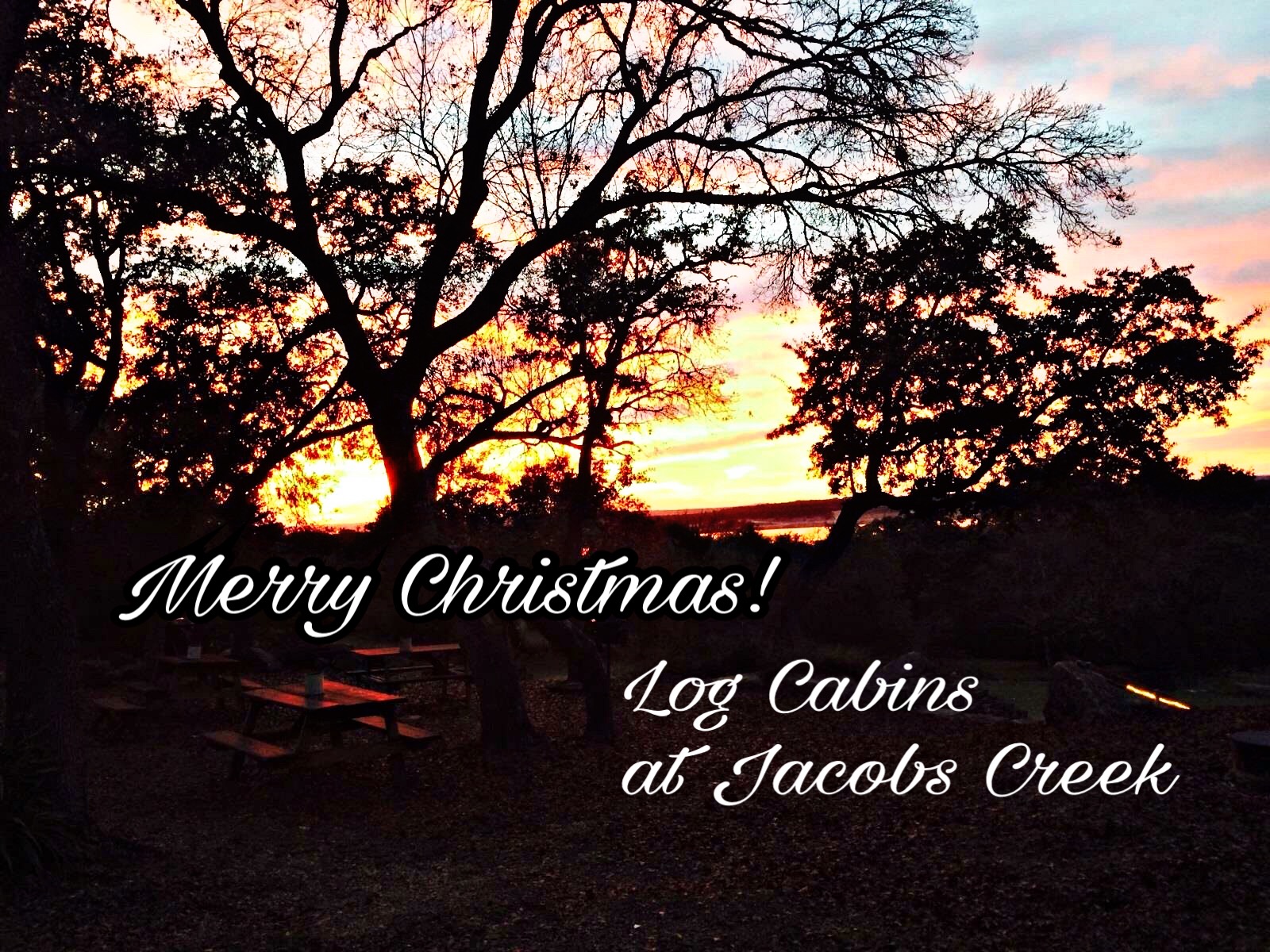 We D Like To Wish You A Very Merry Christmas Log Cabin